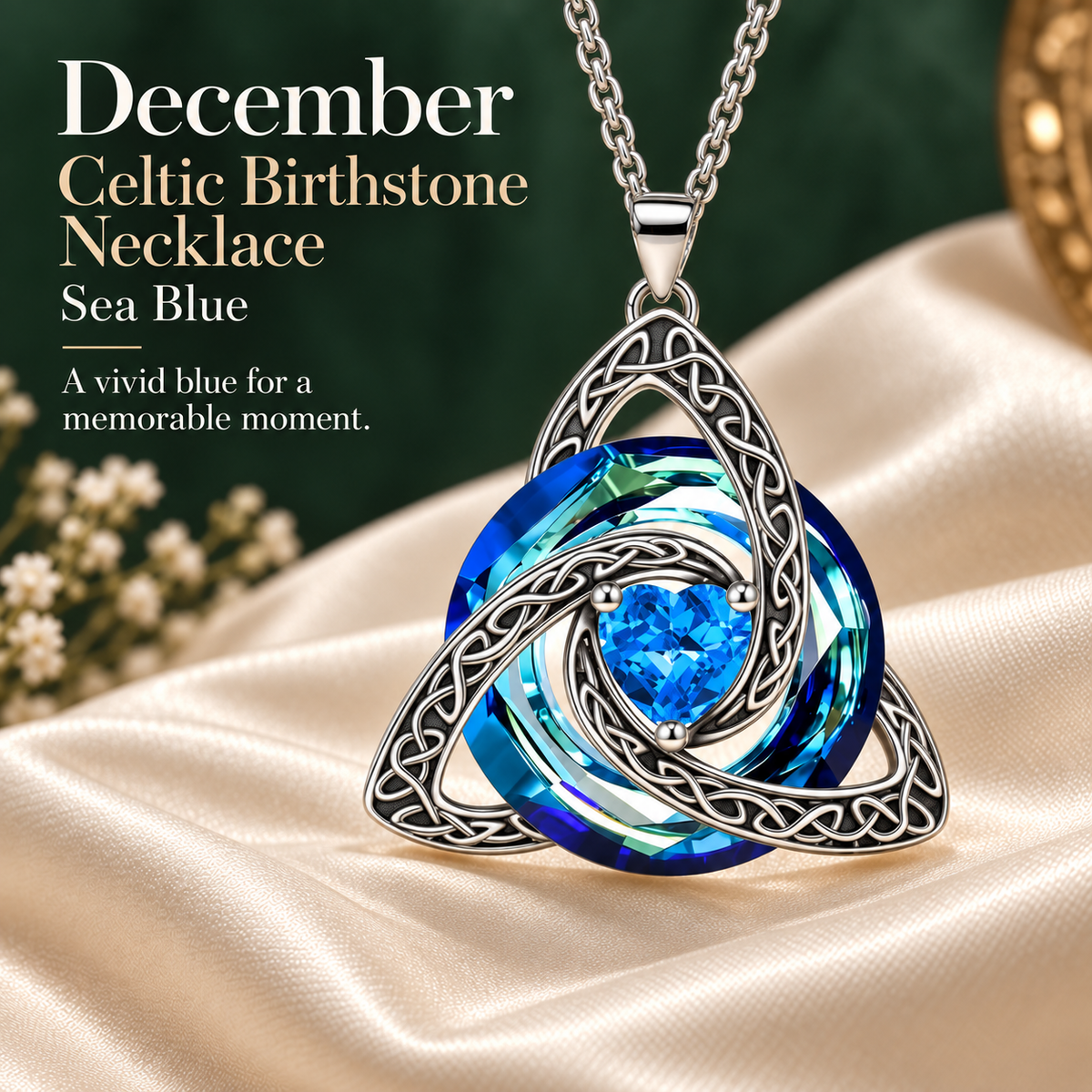 🎁Celtic Knot Birthstone Necklace — A Meaningful Gift for Her✨