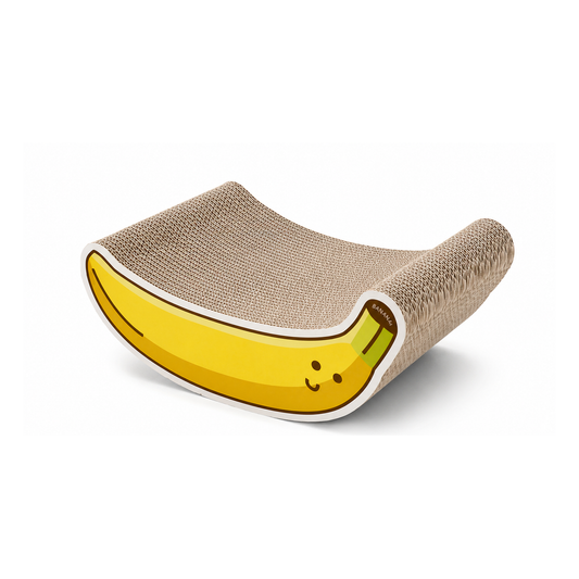 Cartoon Corrugated Cardboard Cat Scratcher Lounge Bed
