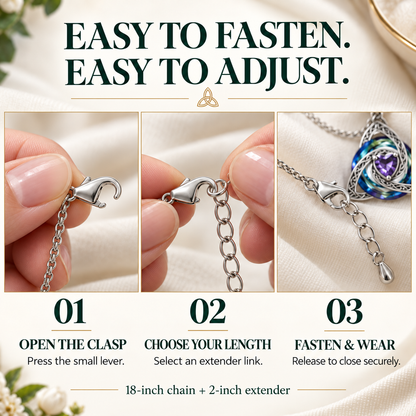 🎁Celtic Knot Birthstone Necklace — A Meaningful Gift for Her✨