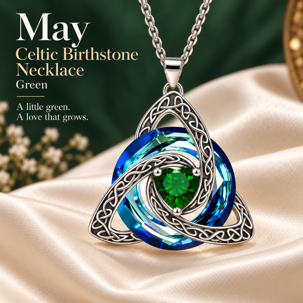 🎁Celtic Knot Birthstone Necklace — A Meaningful Gift for Her✨