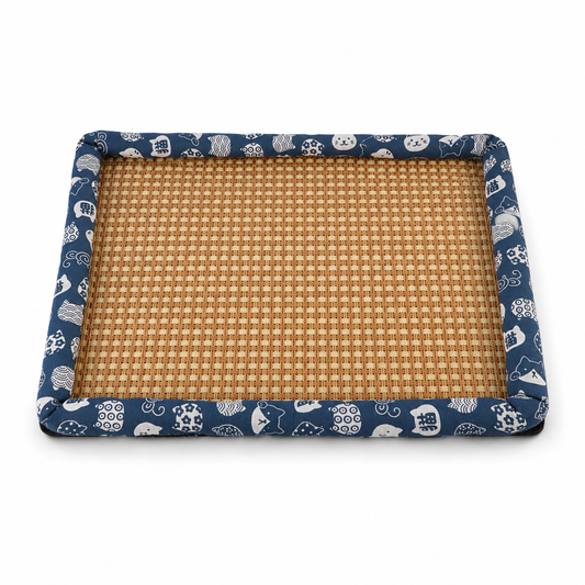 Breathable Woven Pet Bed with Raised Padded Edges for Dogs and Cats