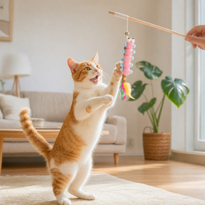 Catnip Interactive Wand Toy