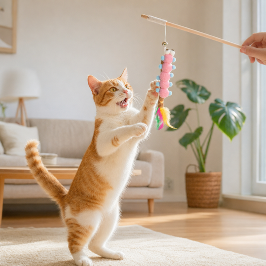 Catnip Interactive Wand Toy
