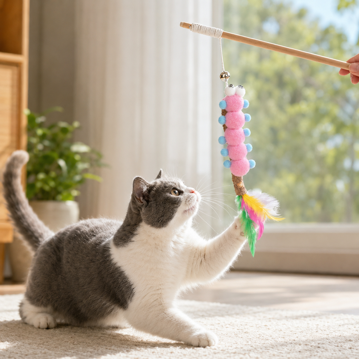 Catnip Interactive Wand Toy