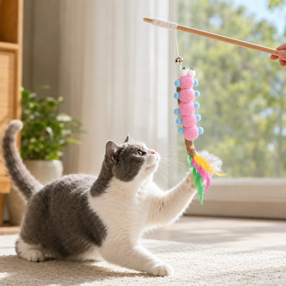 Catnip Interactive Wand Toy