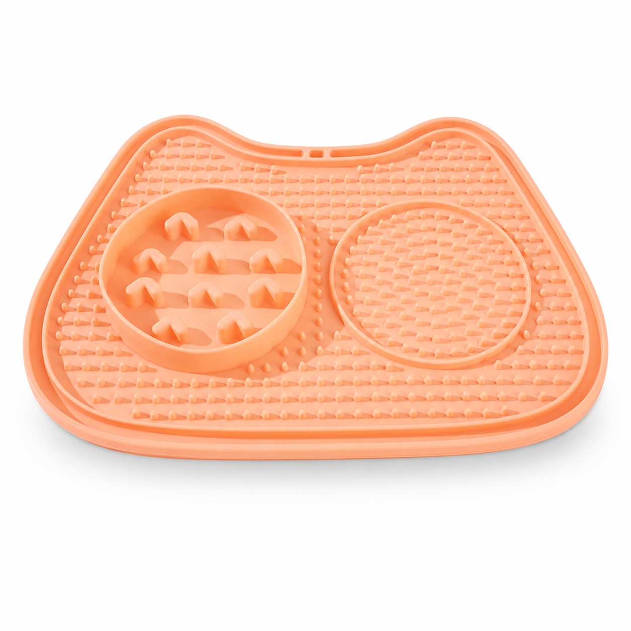 Silicone Slow Feeder Dog Bowl and Lick Mat with Suction Base