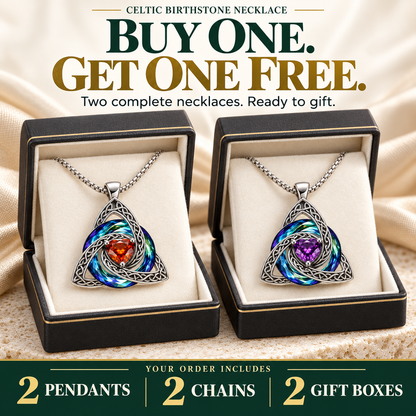 🎁Celtic Knot Birthstone Necklace — A Meaningful Gift for Her✨
