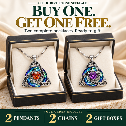 🎁Celtic Knot Birthstone Necklace — A Meaningful Gift for Her✨