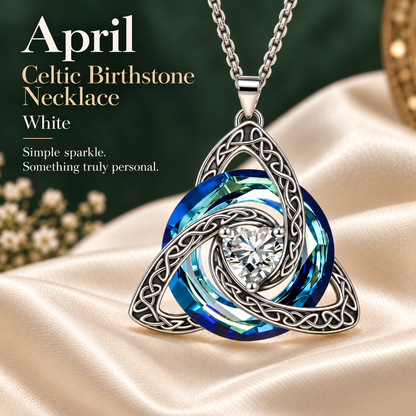 🎁Celtic Knot Birthstone Necklace — A Meaningful Gift for Her✨