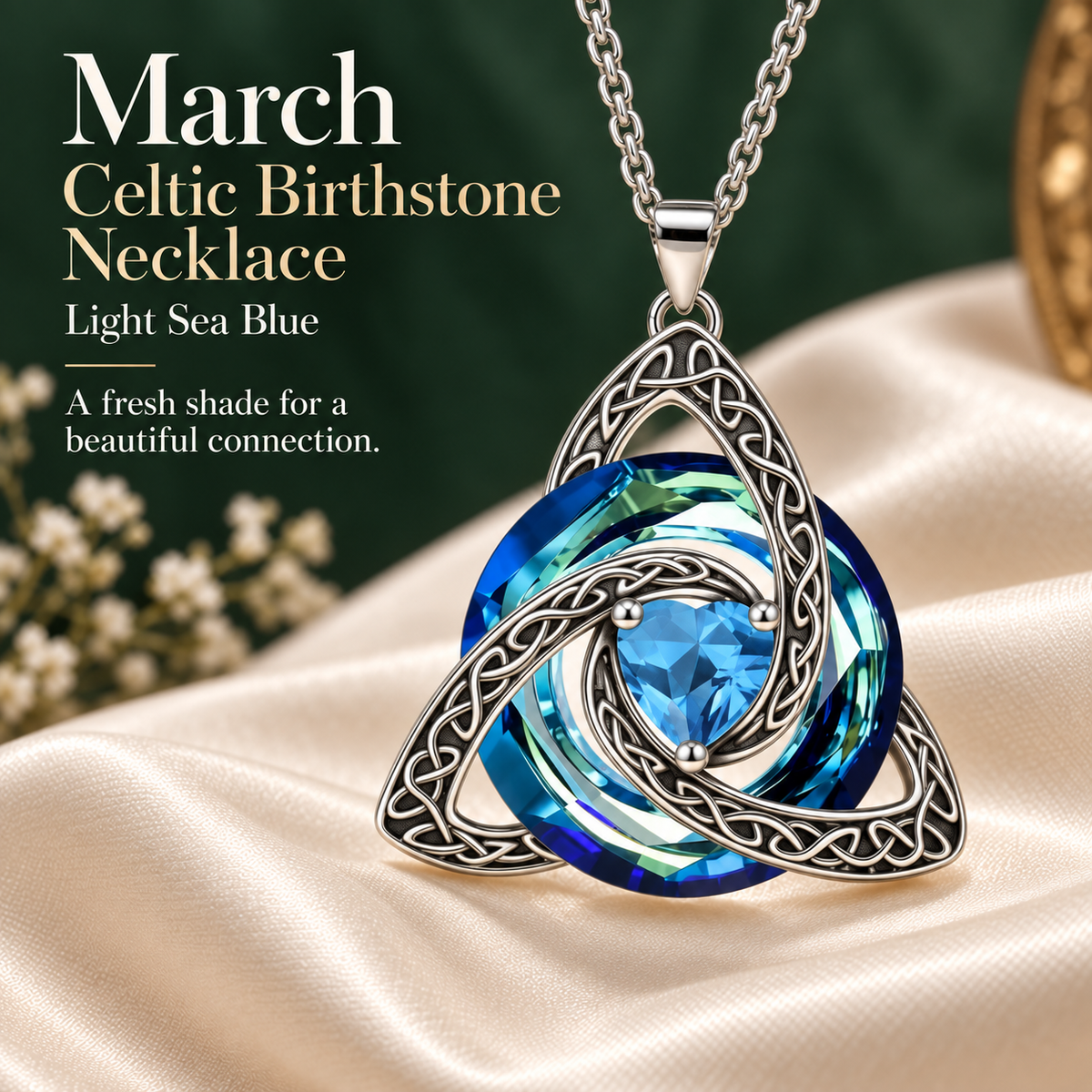 🎁Celtic Knot Birthstone Necklace — A Meaningful Gift for Her✨